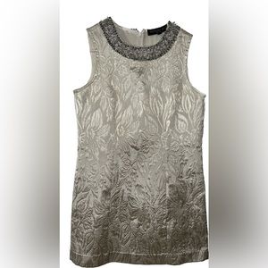 Topshop Metallic Holiday Dress